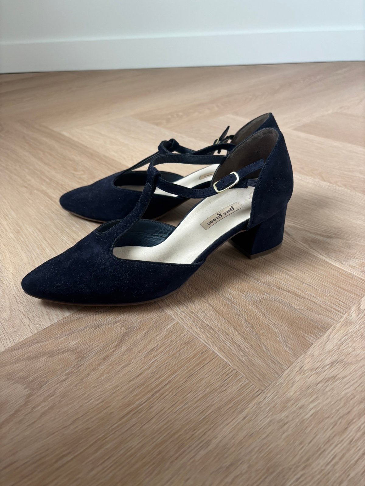 Donkerblauwe schoenen Paul Green, Schoenen met lage hakken, Blauw, Ophalen of Verzenden, Zo goed als nieuw