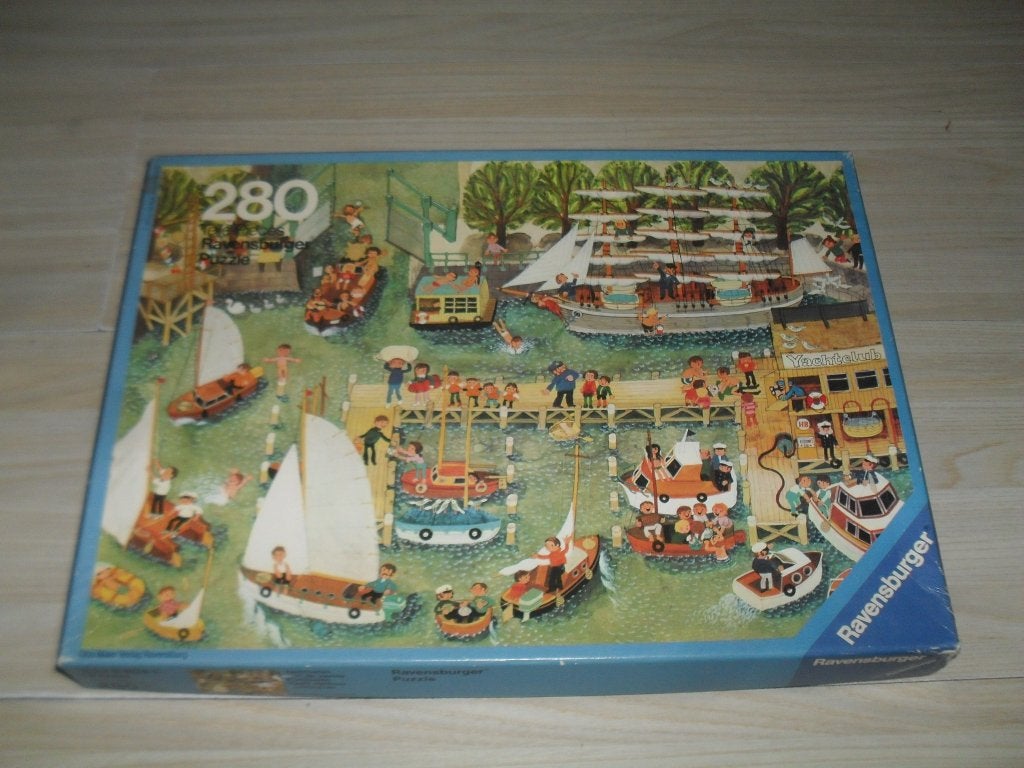 Jachthaven puzzle 280 stukjes, Ophalen, Minder dan 500 stukjes, Gebruikt, Legpuzzel