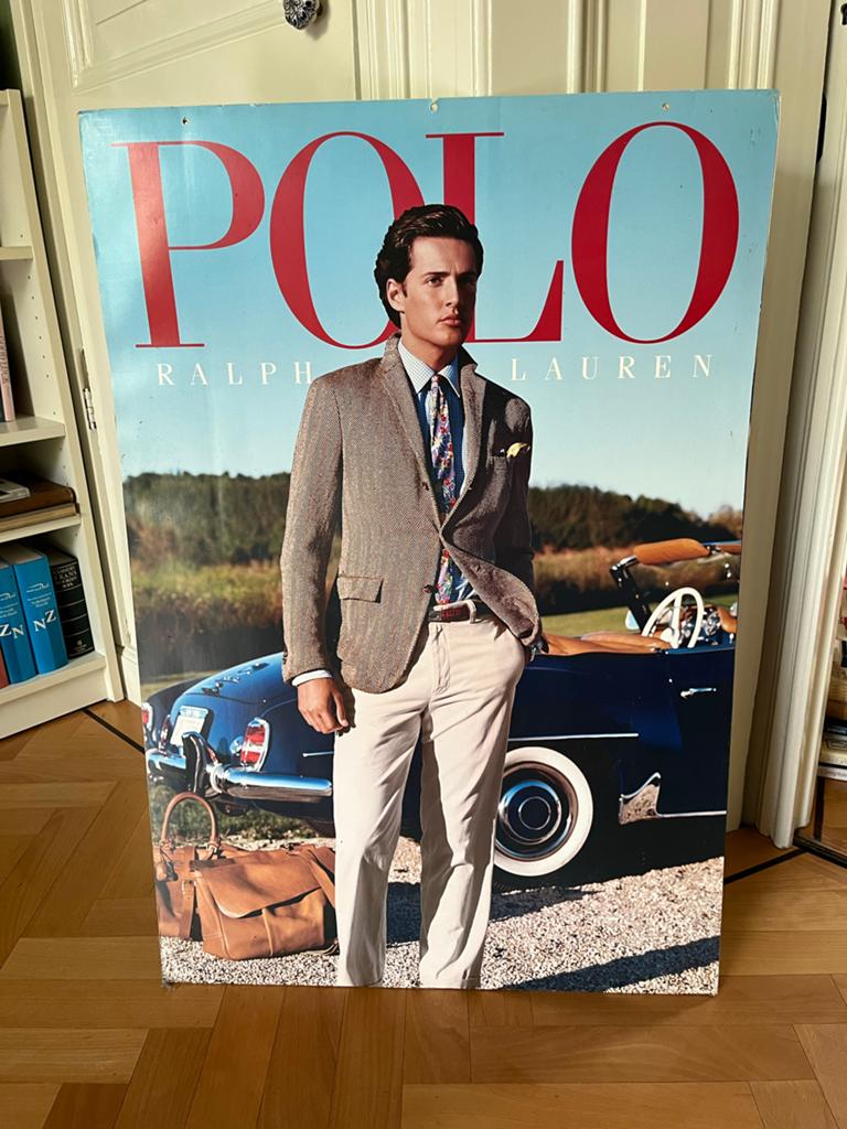 Polo Ralph Lauren Reclamebord - ‘90s Vintage, Verzamelen, Ophalen, Gebruikt, Reclamebord