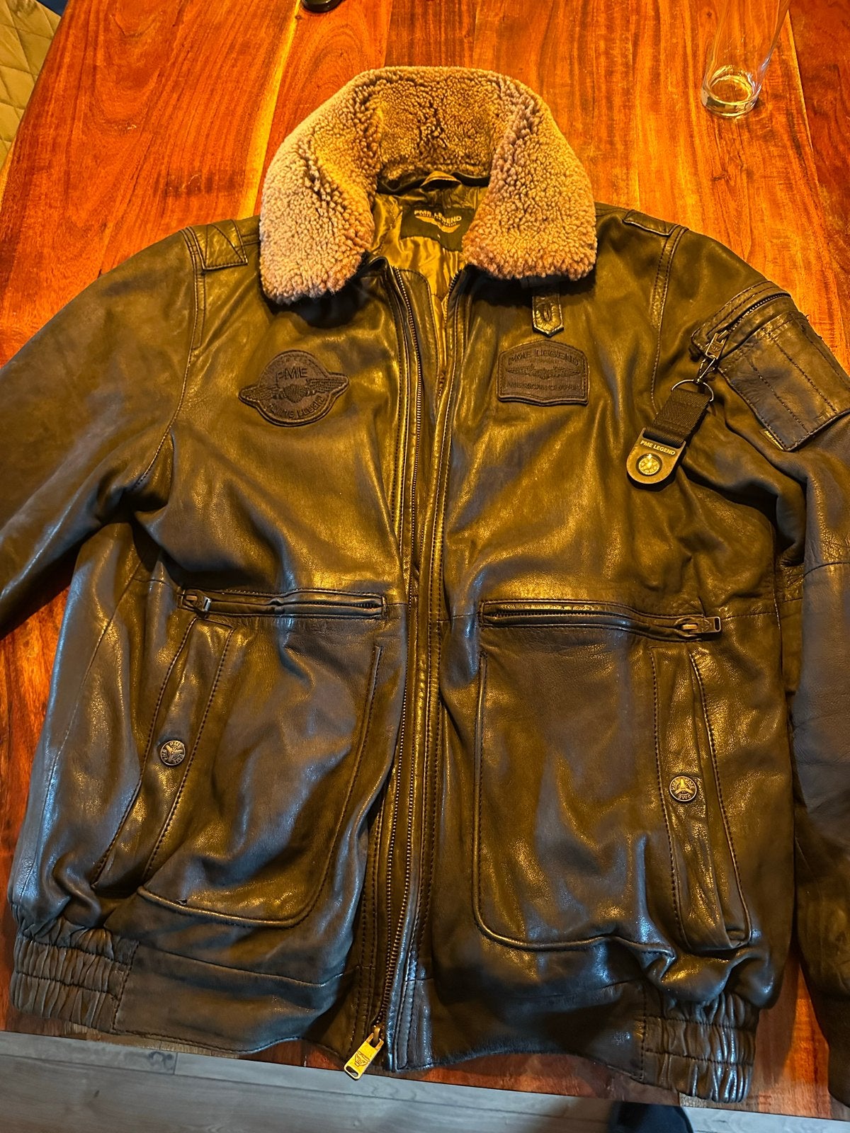 PME Legend Snowprop 2.0 Leren Jas - Zo goed als nieuw, Bruin, Maat 56/58 (XL), Ophalen of Verzenden, Zo goed als nieuw