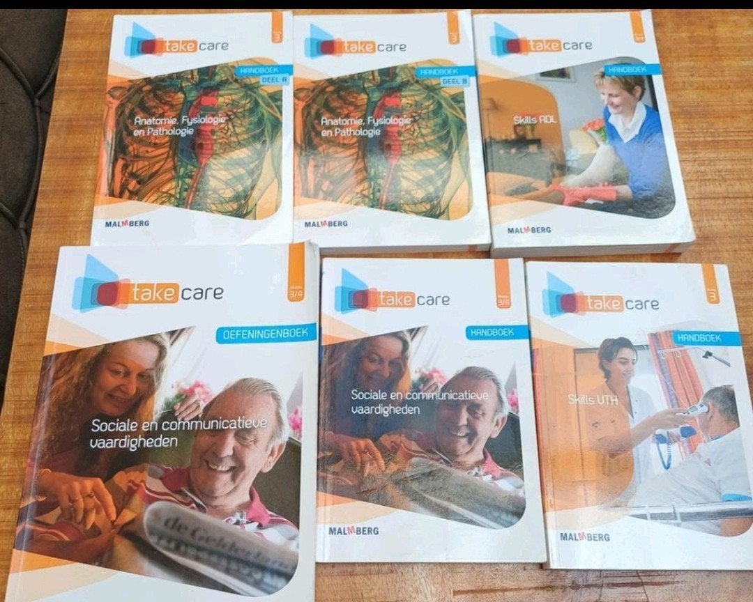 Take Care boeken - Zorg en Welzijn MBO, Boeken, Ophalen, Overige vakken, Malmberg, Zo goed als nieuw