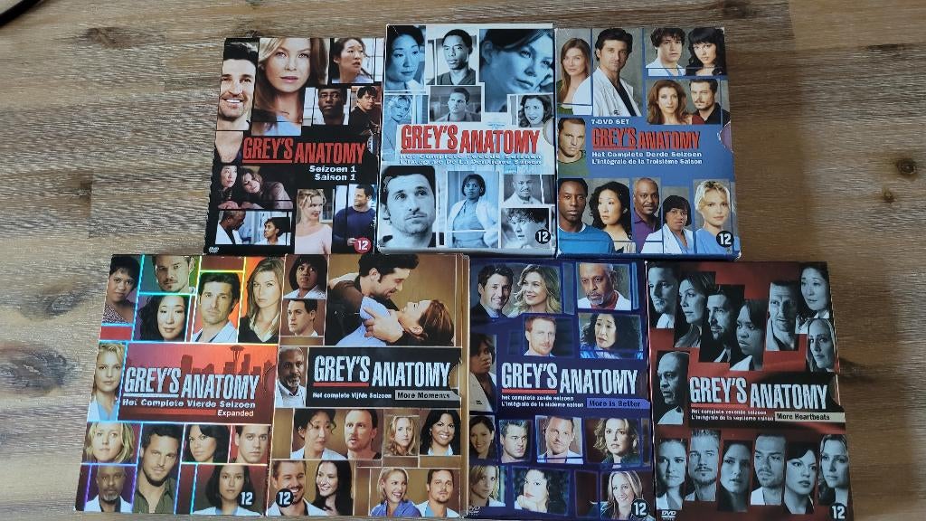 Grey's Anatomy DVD Box Seizoen 1-7, Cd's en Dvd's, Gebruikt, Boxset, Drama, Ophalen of Verzenden