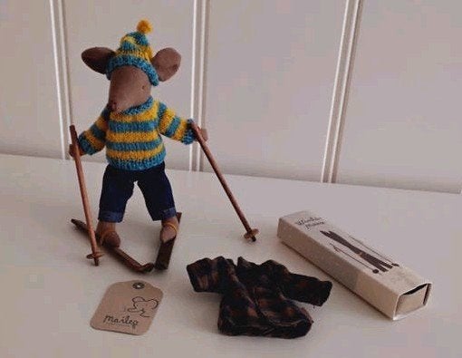 Maileg Vader Muis - lichtbruin, Ophalen of Verzenden, Nieuw, Toebehoren