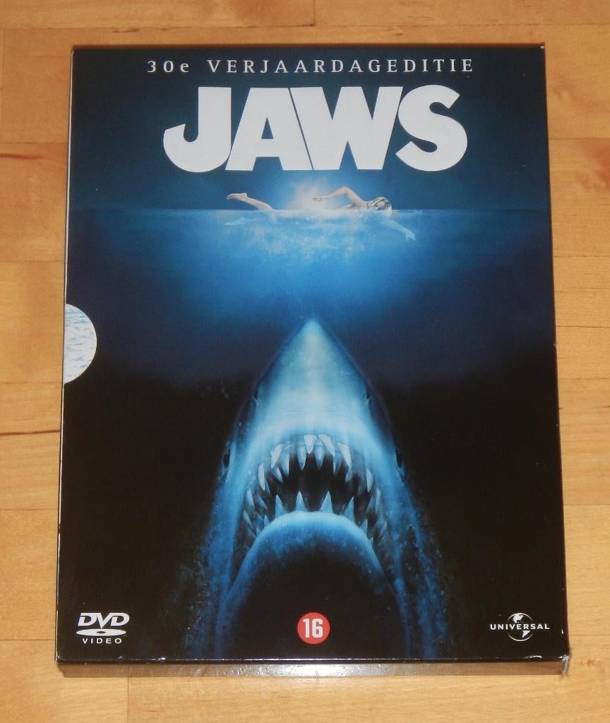 2 dvd - Jaws - Steven Spielberg, Cd's en Dvd's, Ophalen, Alle leeftijden, Zo goed als nieuw, 1940 tot 1960