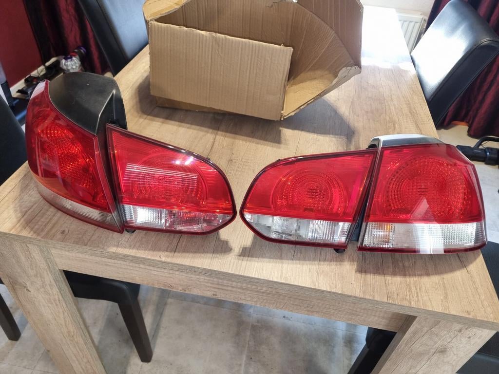 Originele Volkswagen Golf 6 Achterlichten (Set), Ophalen of Verzenden, Gebruikt, Volkswagen