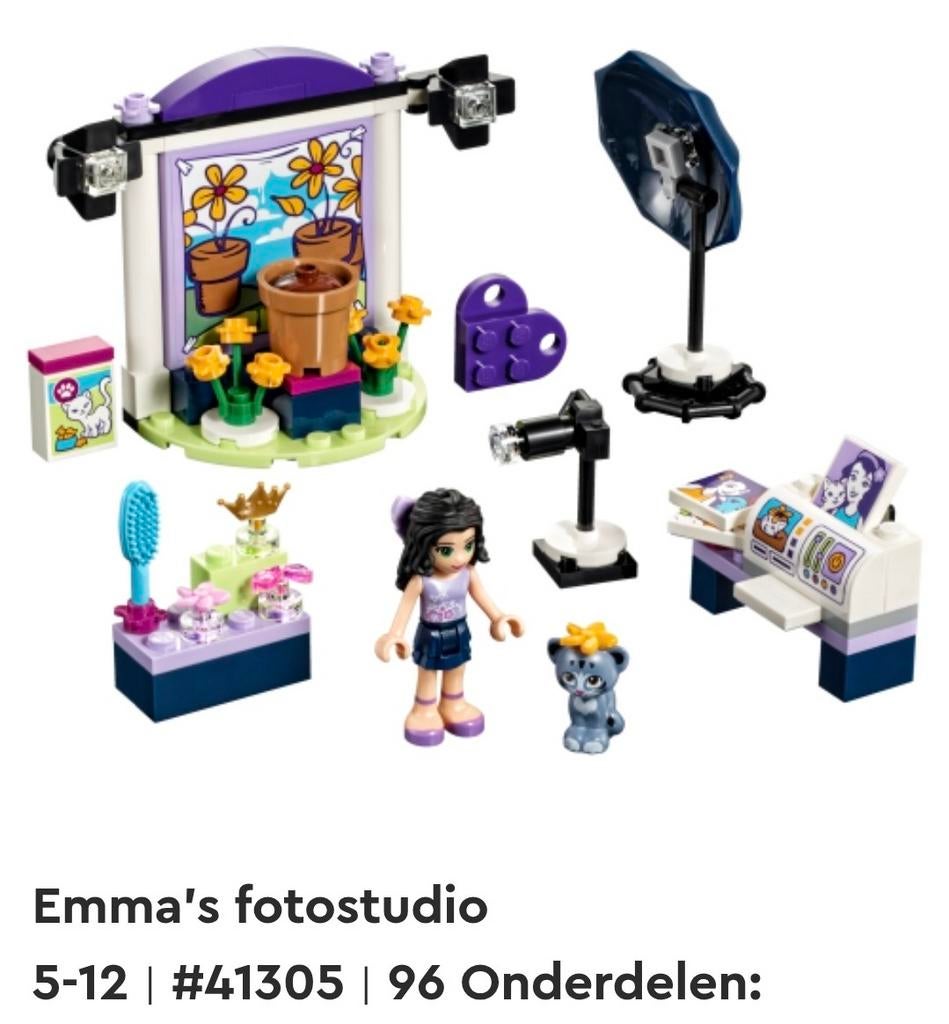 Emma's fotostudio

LEGO FRIENDS 41305, Ophalen of Verzenden