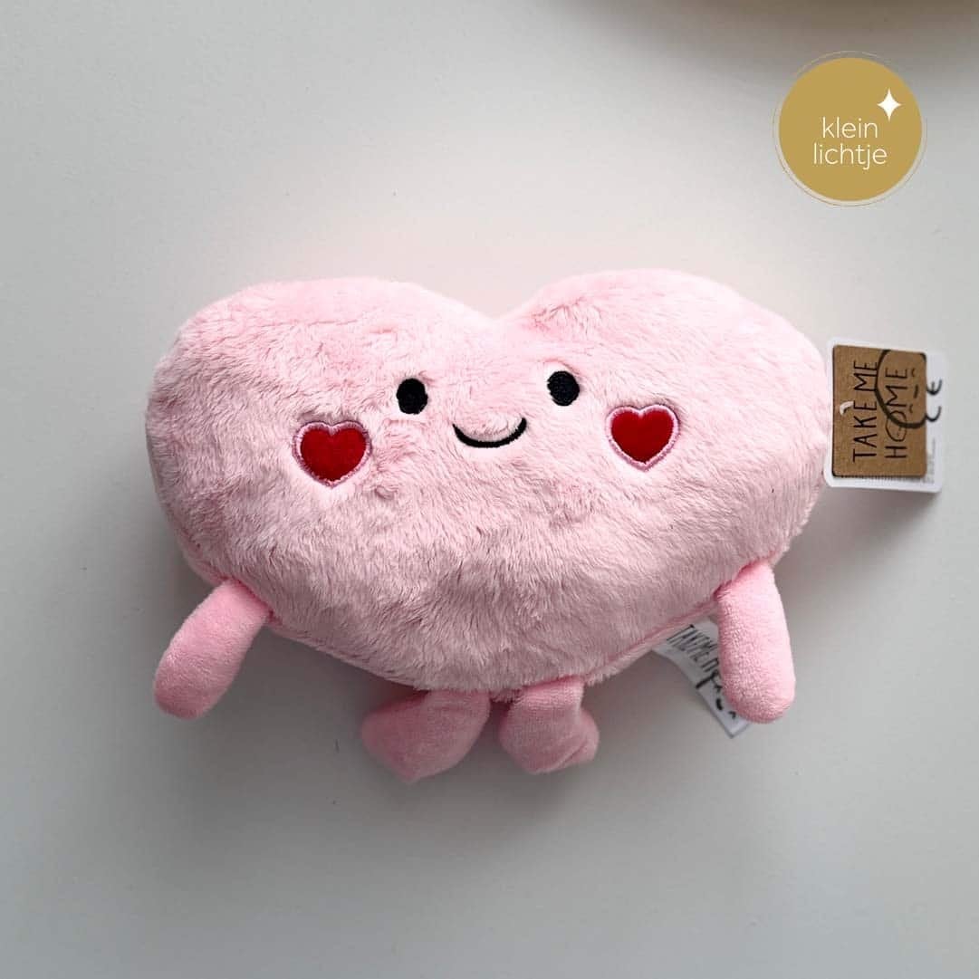 Schattige roze hart knuffel - Take Me Home, Ophalen, Overige typen, Nieuw, Met label
