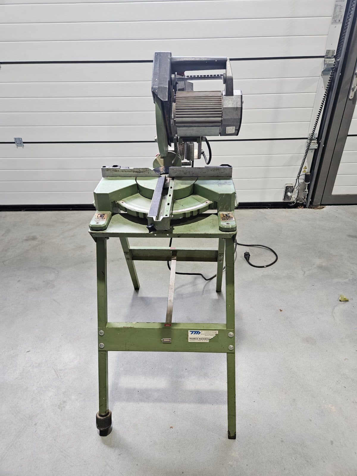 Elektra Beckum Afkortzaag KGS 300 met onderstel, Doe-het-zelf en Verbouw, Ophalen, Elektra Beckum, Gebruikt, 70 mm of meer