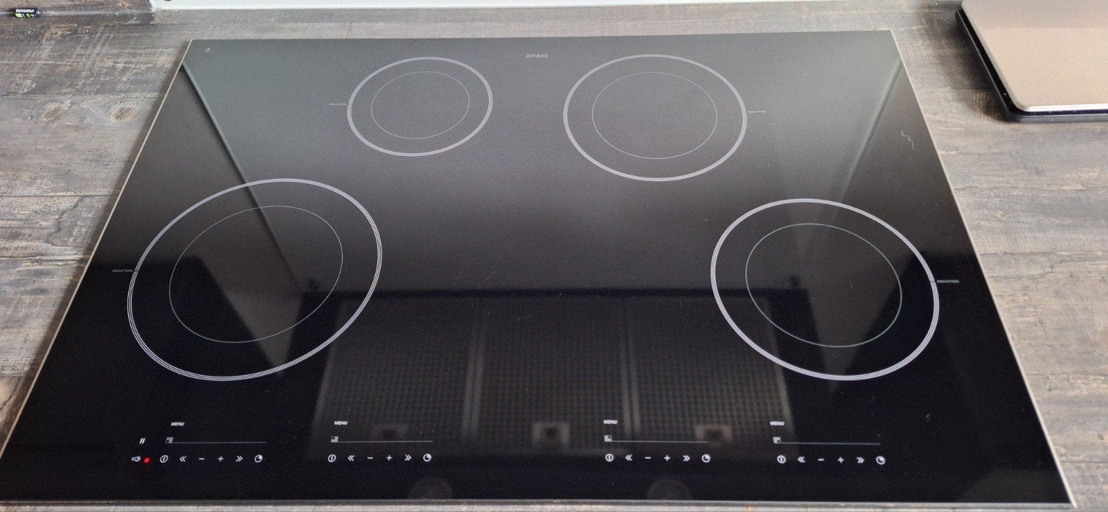 ATAG Inductie Kookplaat H17271M deels defect, Witgoed en Apparatuur, Ophalen, 4 kookzones, Inbouw, Inductie