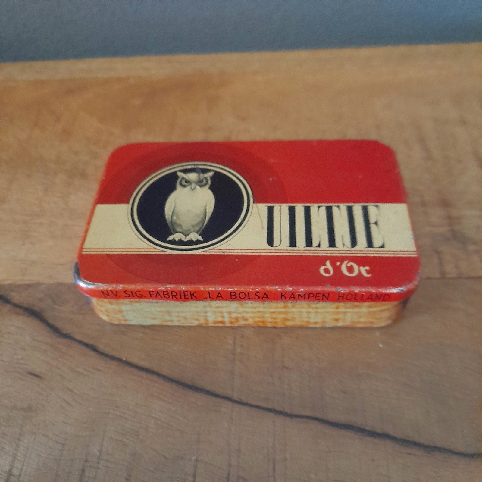 Teab Oud sigaren blikje Uiltje, Ophalen of Verzenden, Gebruikt, Overige