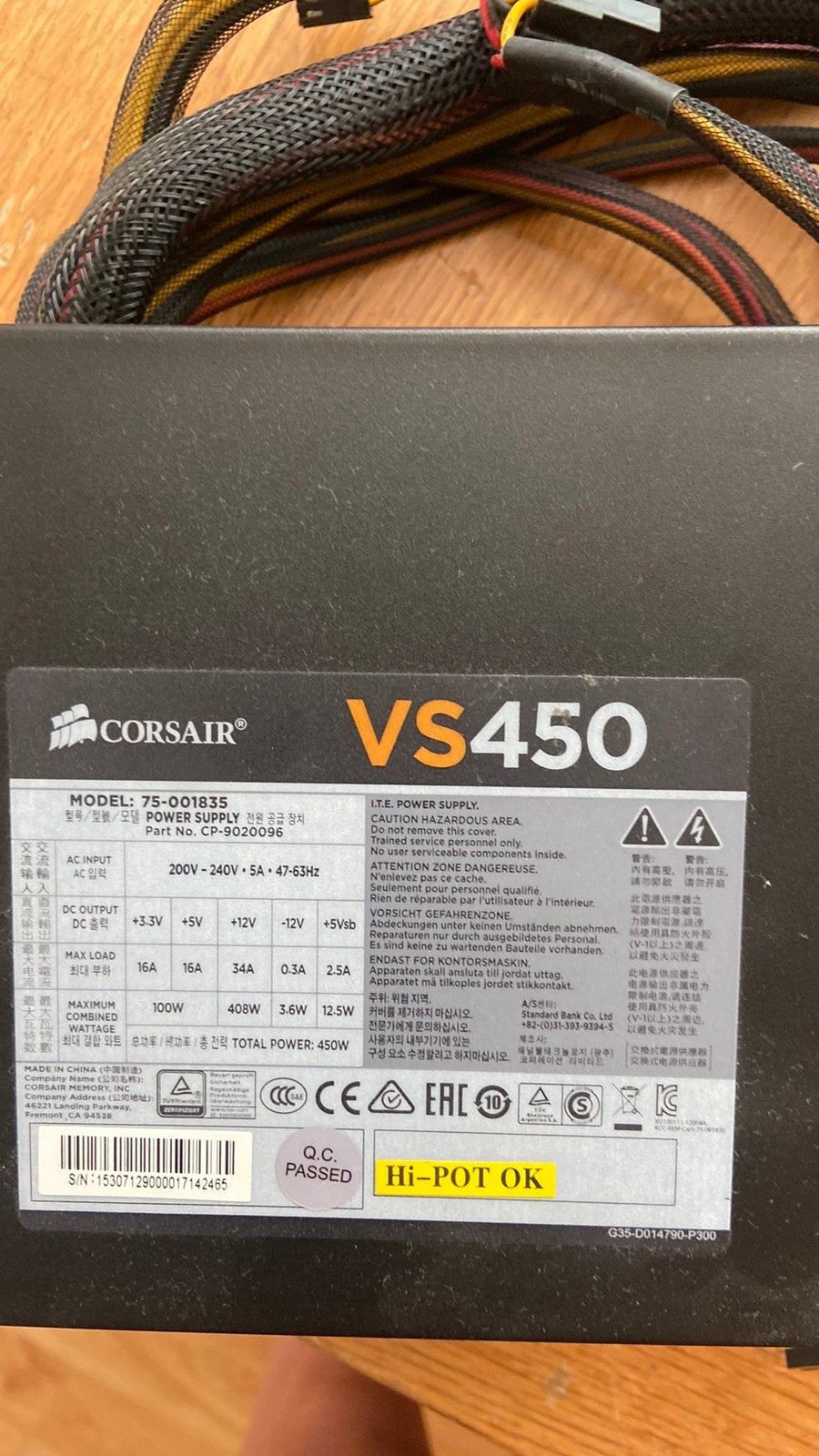 Voeding computer, Ophalen, Gebruikt