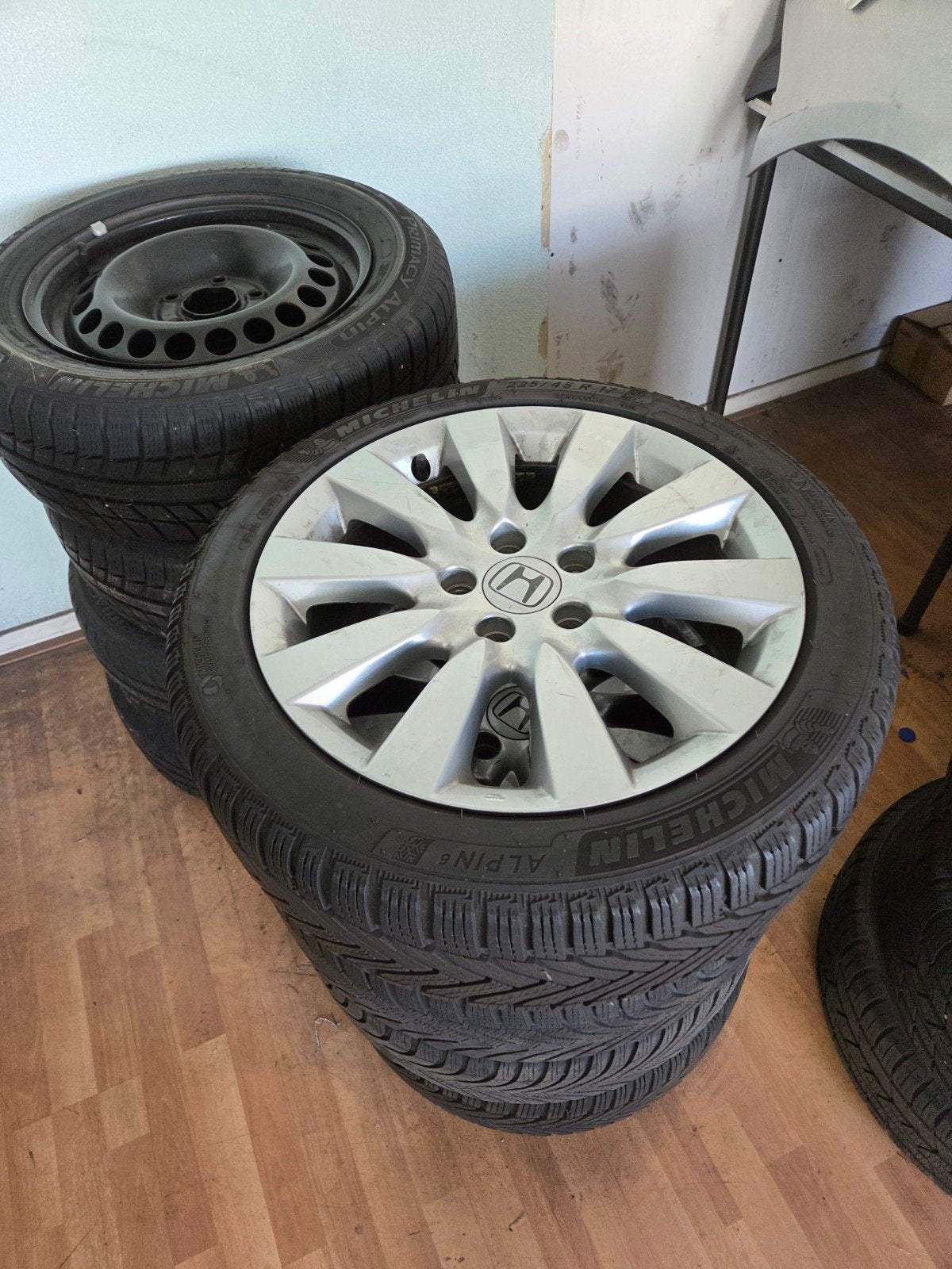 honda velgen / banden, Auto-onderdelen, 16 inch, Banden en Velgen, Winterbanden, Ophalen of Verzenden