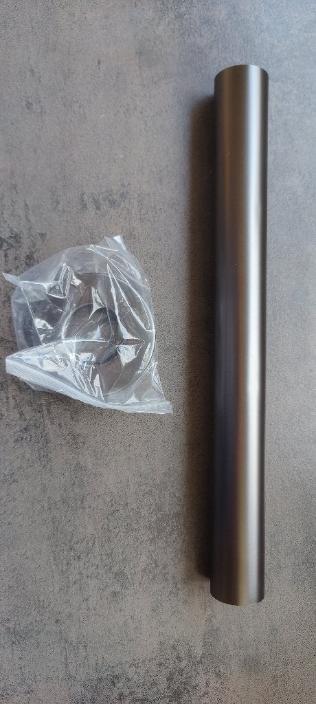 Saniclear gun metal wandbuis met rozet, Doe-het-zelf en Verbouw, Sanitair, Ophalen, Nieuw, Rvs, Wastafel