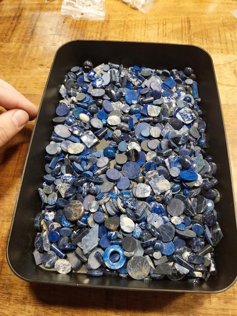 Mega handels partij lapis lazuli cabochons, Sieraden, Tassen en Uiterlijk, Edelstenen, Ophalen of Verzenden