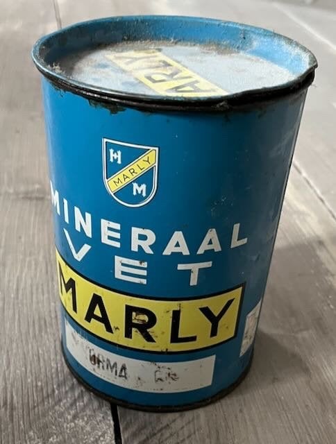 MARLY Minerlaal  Vet - Retro blik, Ophalen of Verzenden, Gebruikt, Auto's