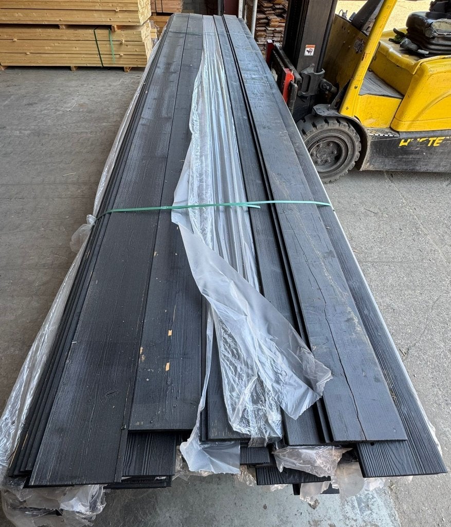 Thermogevel zweeds rabat zwart 12/26x195, Ophalen, Nieuw, 250 cm of meer, Planken