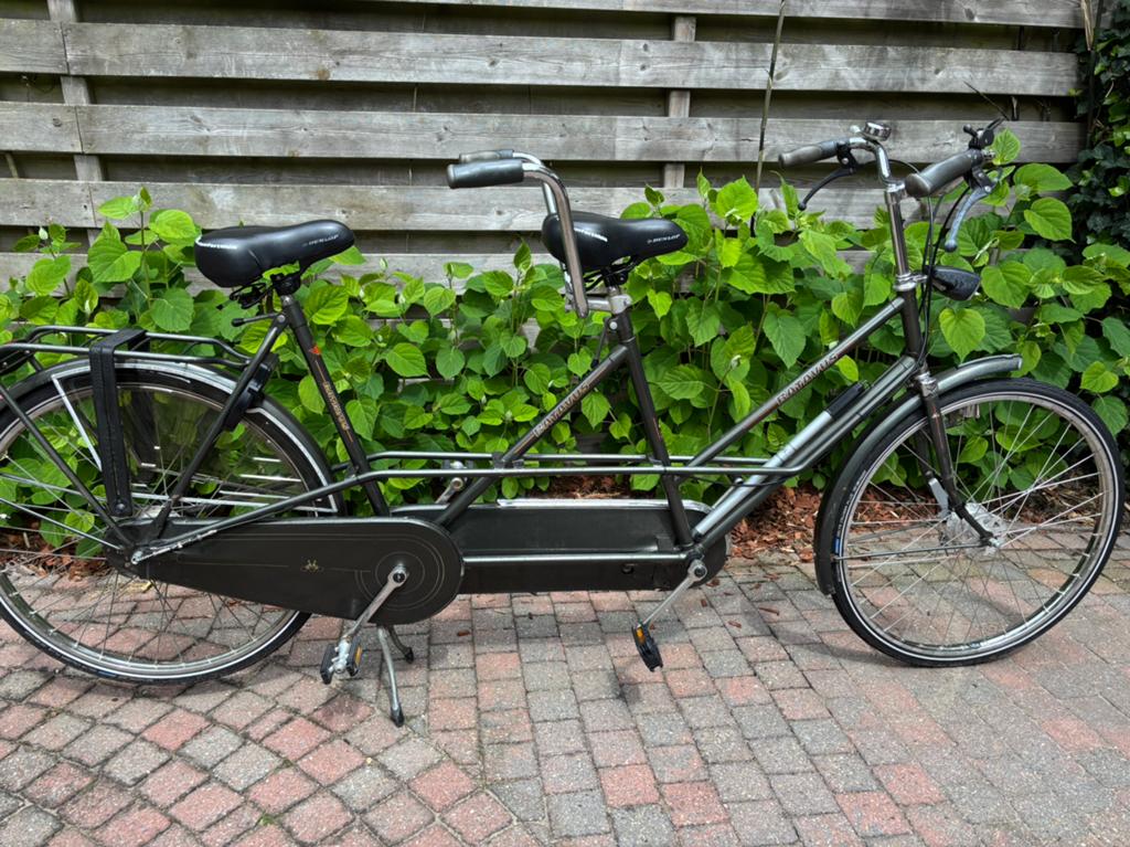 Batavus tandem - goed onderhouden - 3 versnellingen, 55 cm of meer, Ophalen, Gebruikt, Minder dan 10 versnellingen