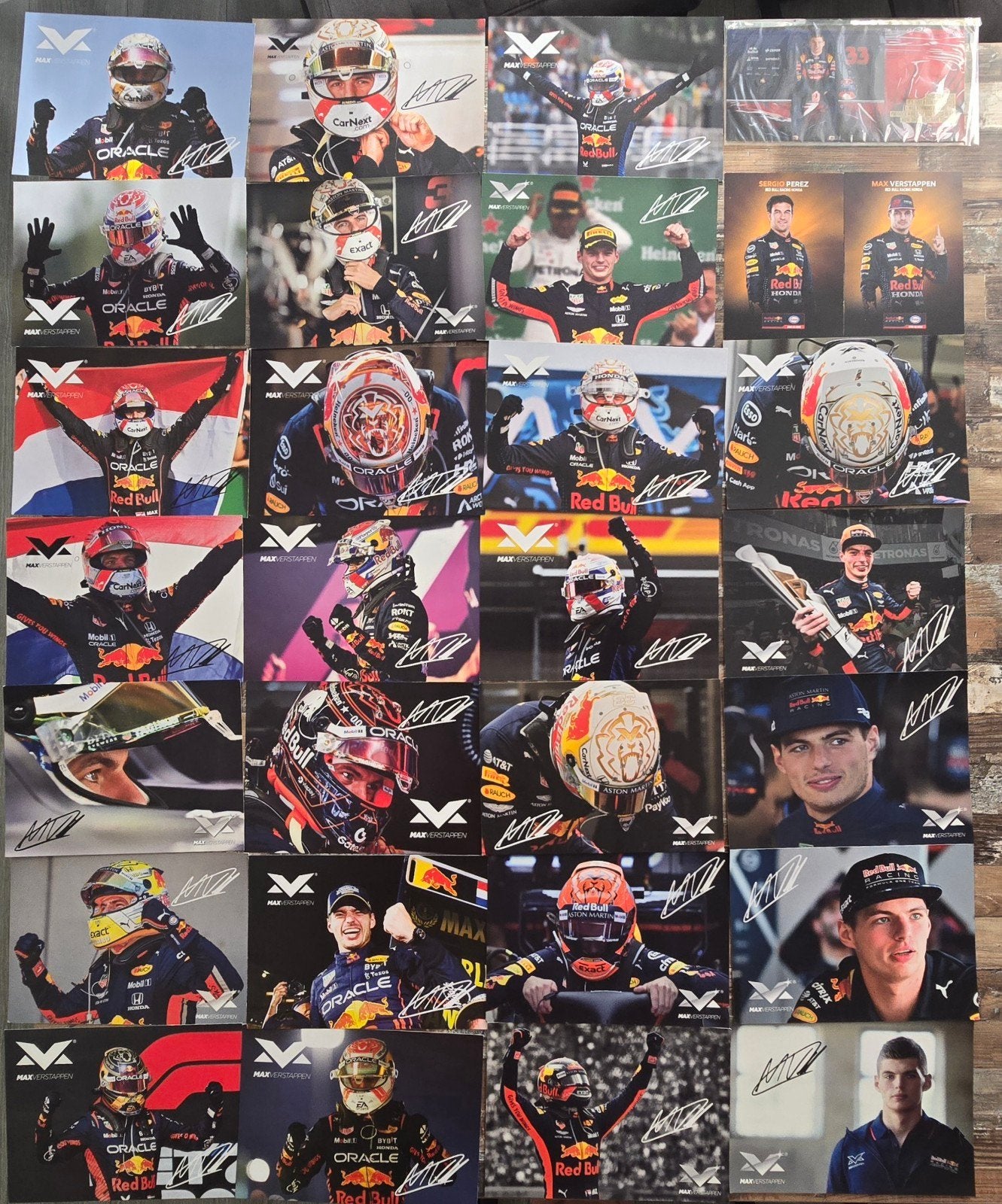 Max Verstappen Shopkaarten met gedrukte handtekening, Ophalen of Verzenden, Zo goed als nieuw, Overige sporten, Poster, Plaatje of Sticker