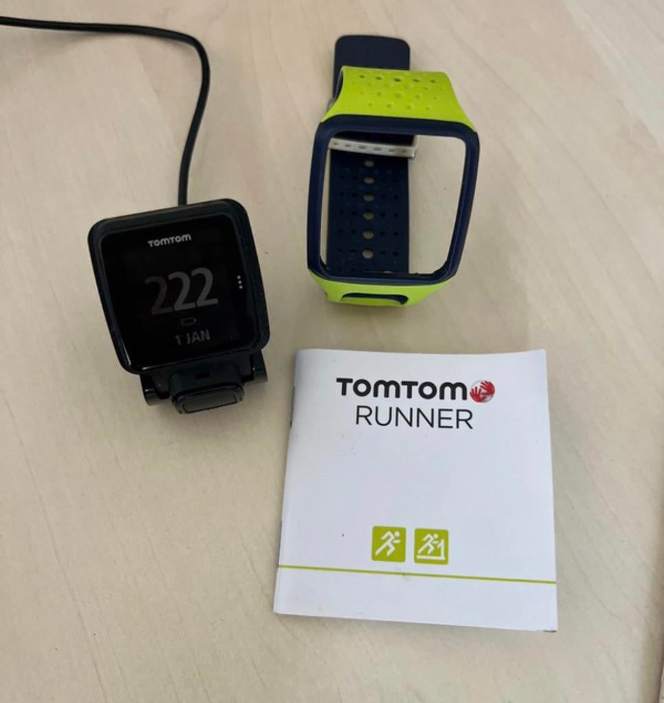 Tomtom sporthorloge, Sieraden, Tassen en Uiterlijk, Sporthorloges, Ophalen of Verzenden, Zo goed als nieuw, Zwart, Android