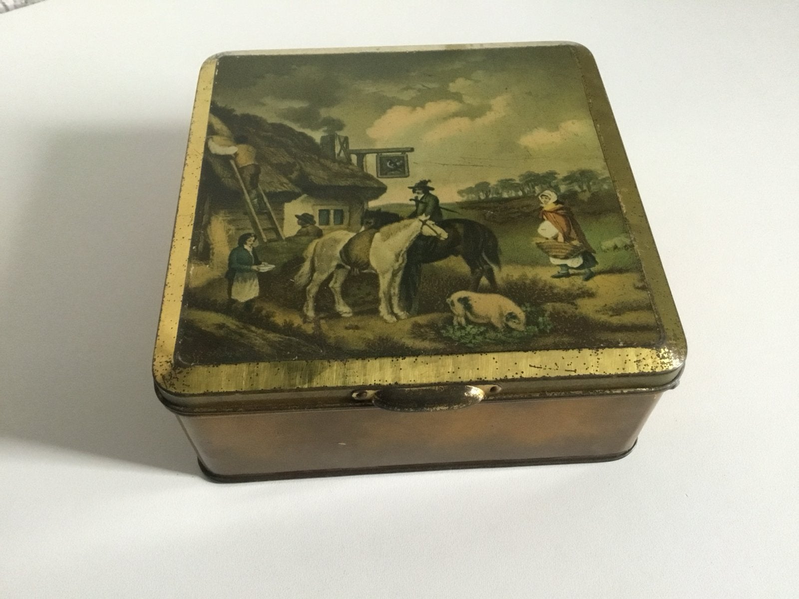 Diverse Vintage Blikken Trommels - Decoratief en Uniek, Ophalen of Verzenden, Gebruikt, Koek(jes), Overige merken