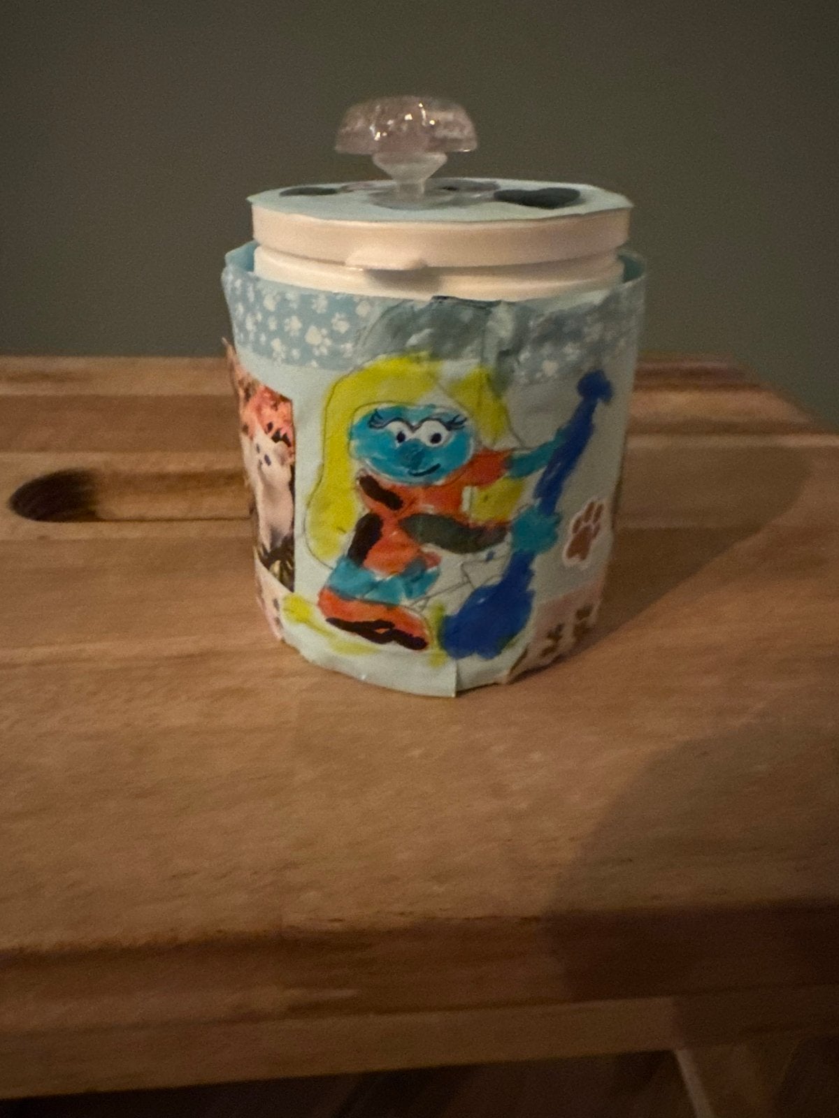Smurfen verrassing in uniek, zelf versierd doosje - Smurfin, Ophalen, Zo goed als nieuw, Meisje