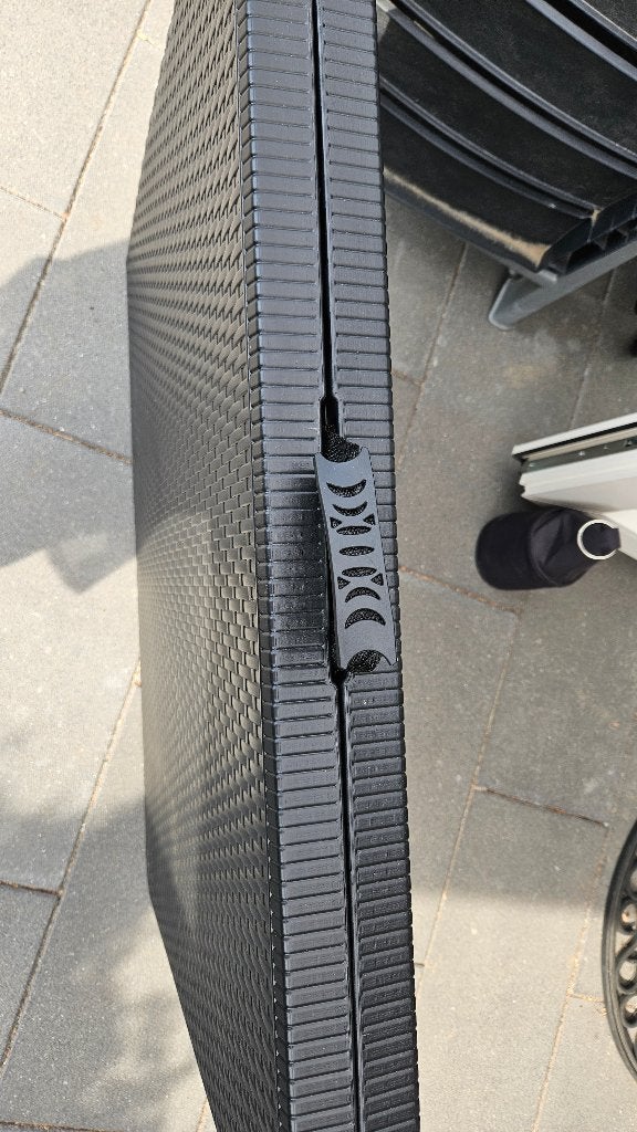 Lenx Klaptafel - Inklapbare tuintafel, Ophalen, Zo goed als nieuw, Rechthoekig, Kunststof