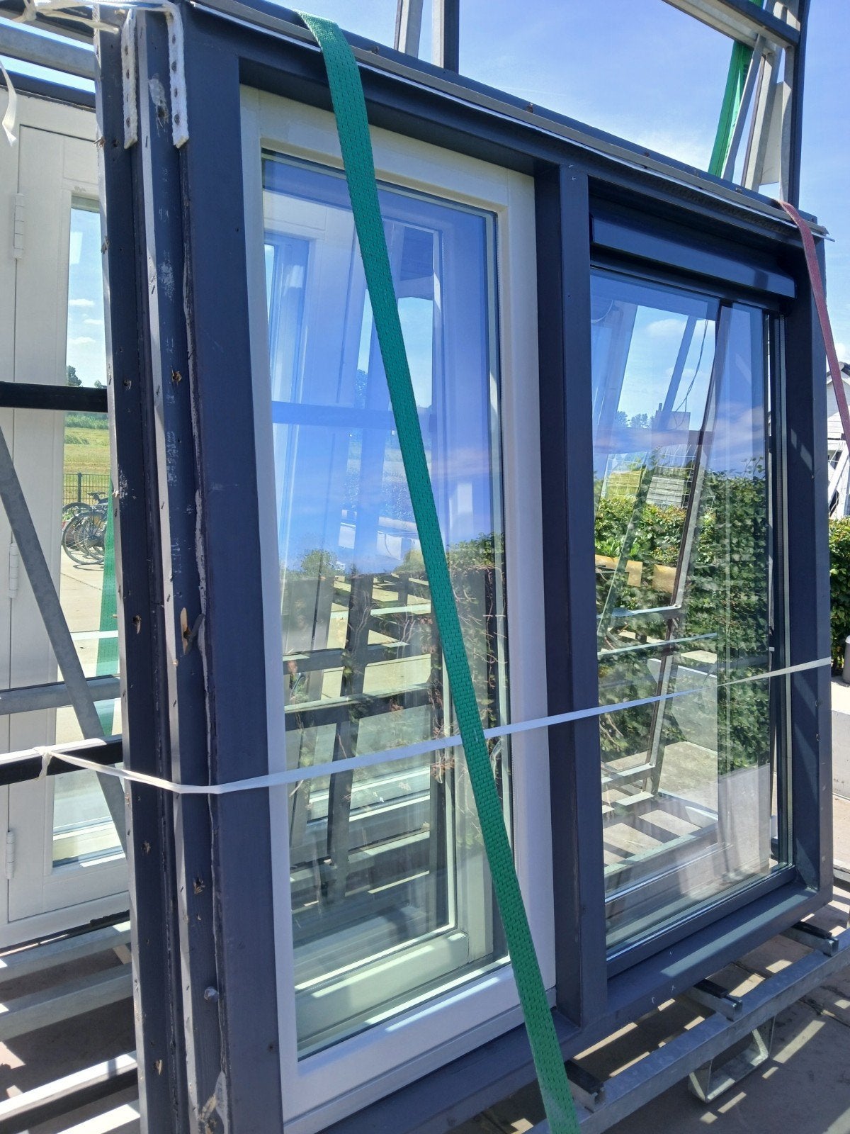 Netten kozijnen ideaal voor schuurtje of blokhut, Gebruikt, Raamkozijn, Inclusief glas, 75 tot 150 cm