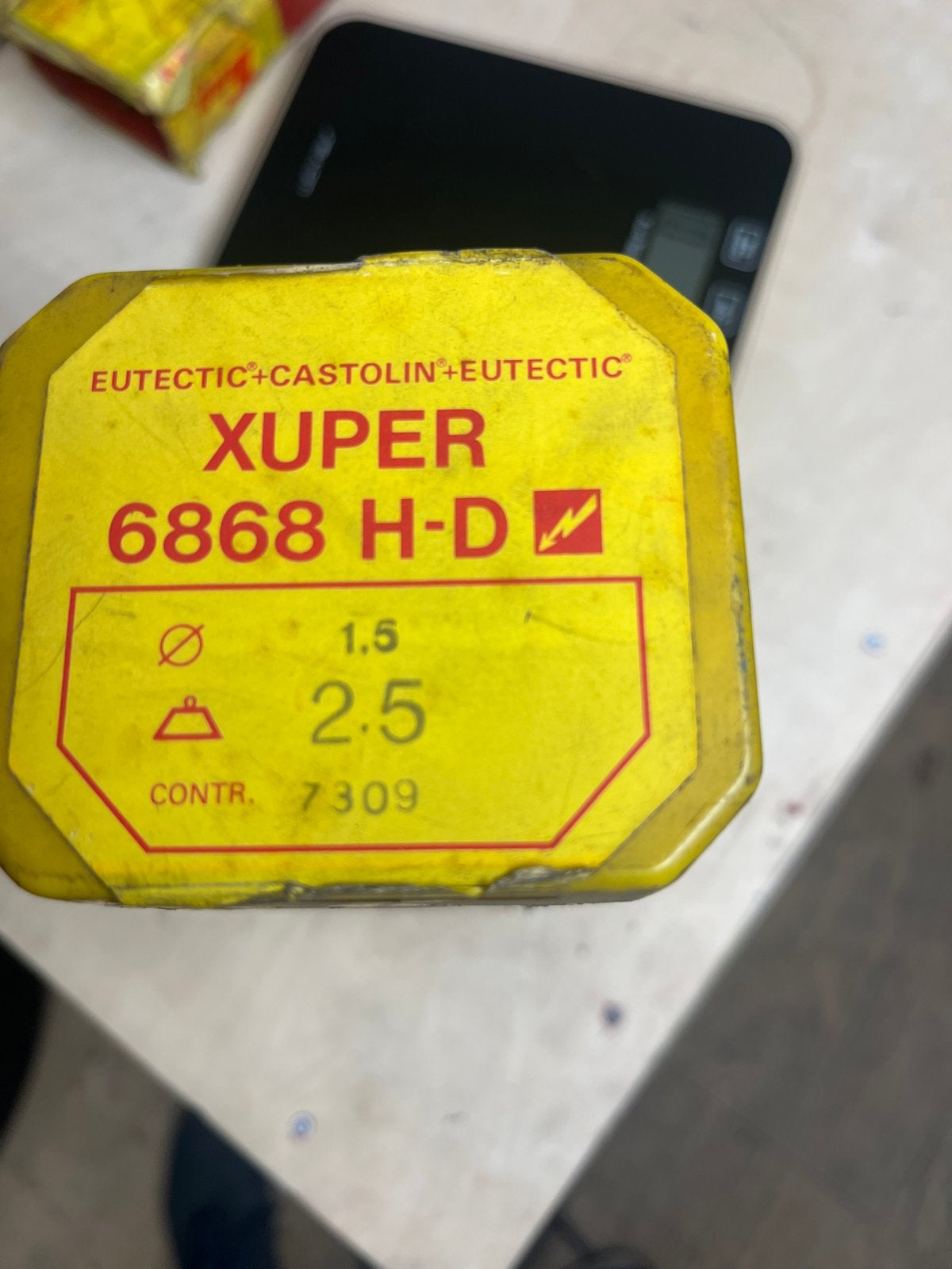 Eutectic Castolin Xuper 6868 H-D lasstaven 1.5 & 2.5, Ophalen of Verzenden, Gebruikt, Elektroden