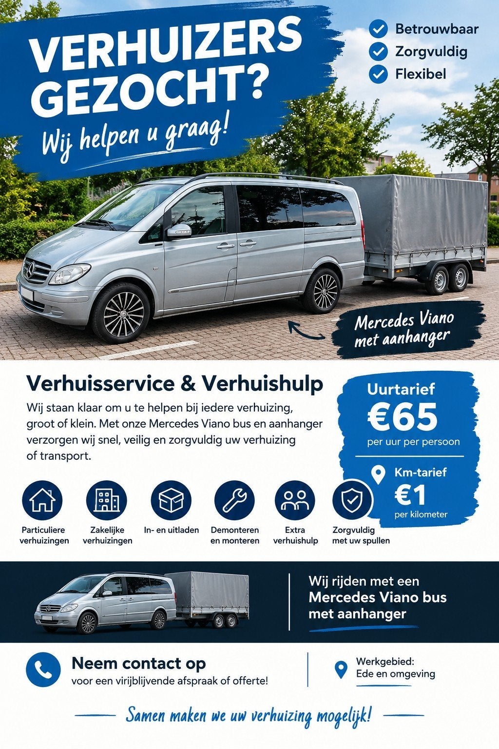 zoekt u een verhuizer? wij brengen van A naar B, Ophalen
