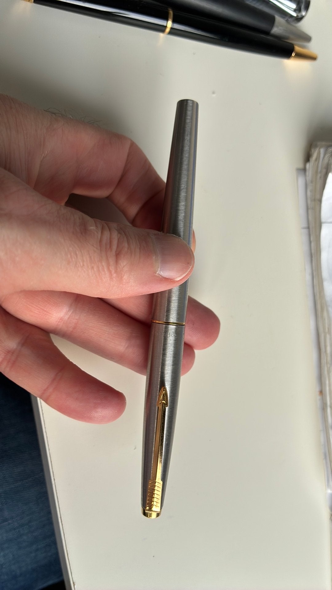 Parker 45 GT vulpen in prima conditie, Verzamelen, Pennenverzamelingen, Ophalen of Verzenden, Gebruikt, Vulpen, Parker