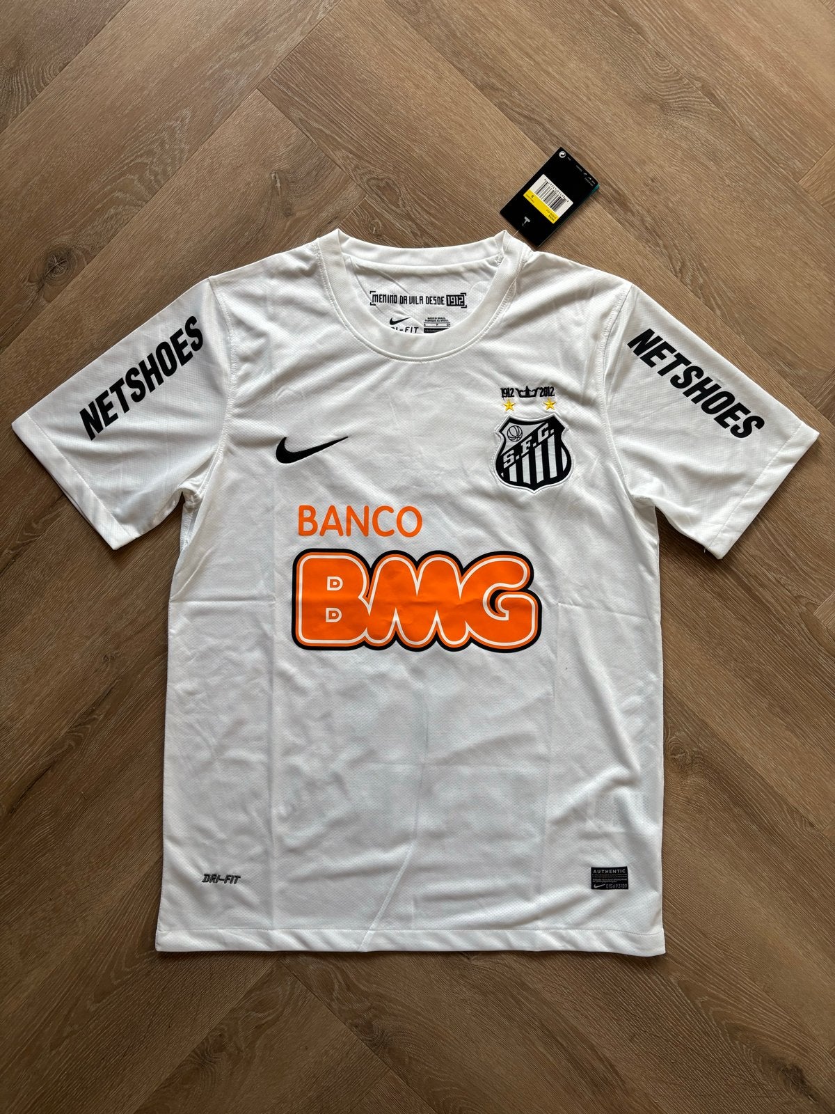 Nieuw Santos FC Neymar Jr. Thuisshirt 2012 Maat S, Wit, Nieuw, Ophalen of Verzenden, Voetbal