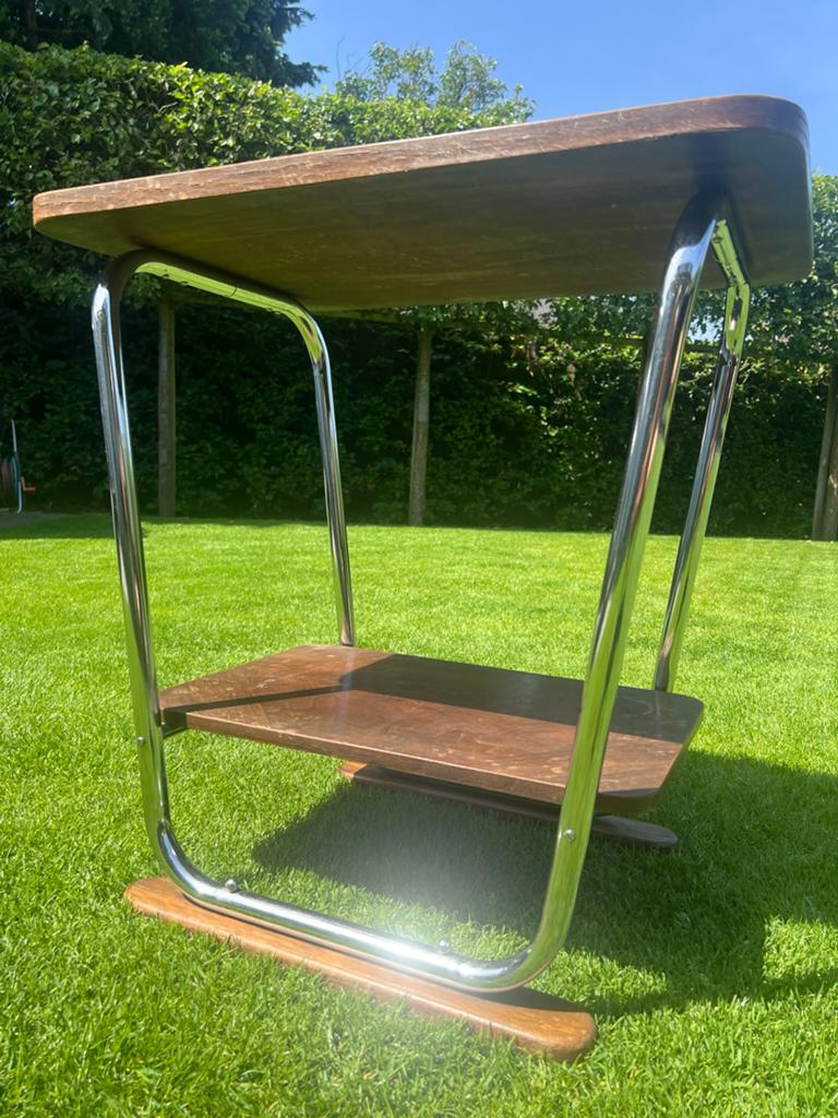 Vintage Bauhaus  2 - Tier bijzettafel, Ophalen, Gebruikt