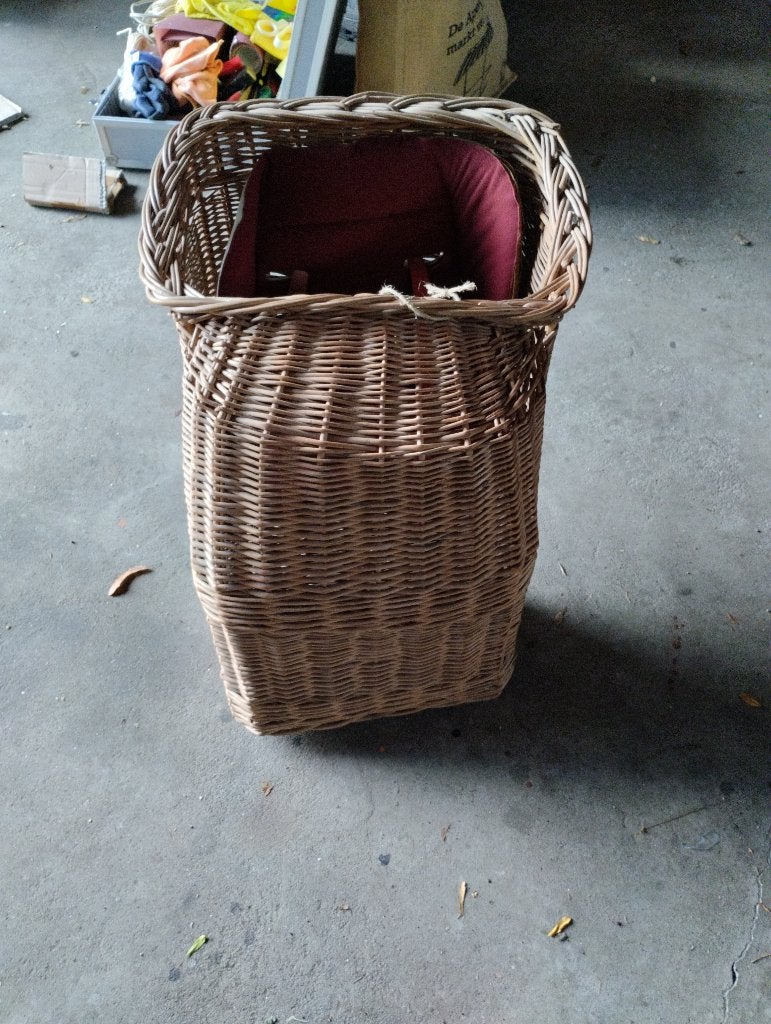 Vintage/Retro fietsmand voor op de fiets, Ophalen