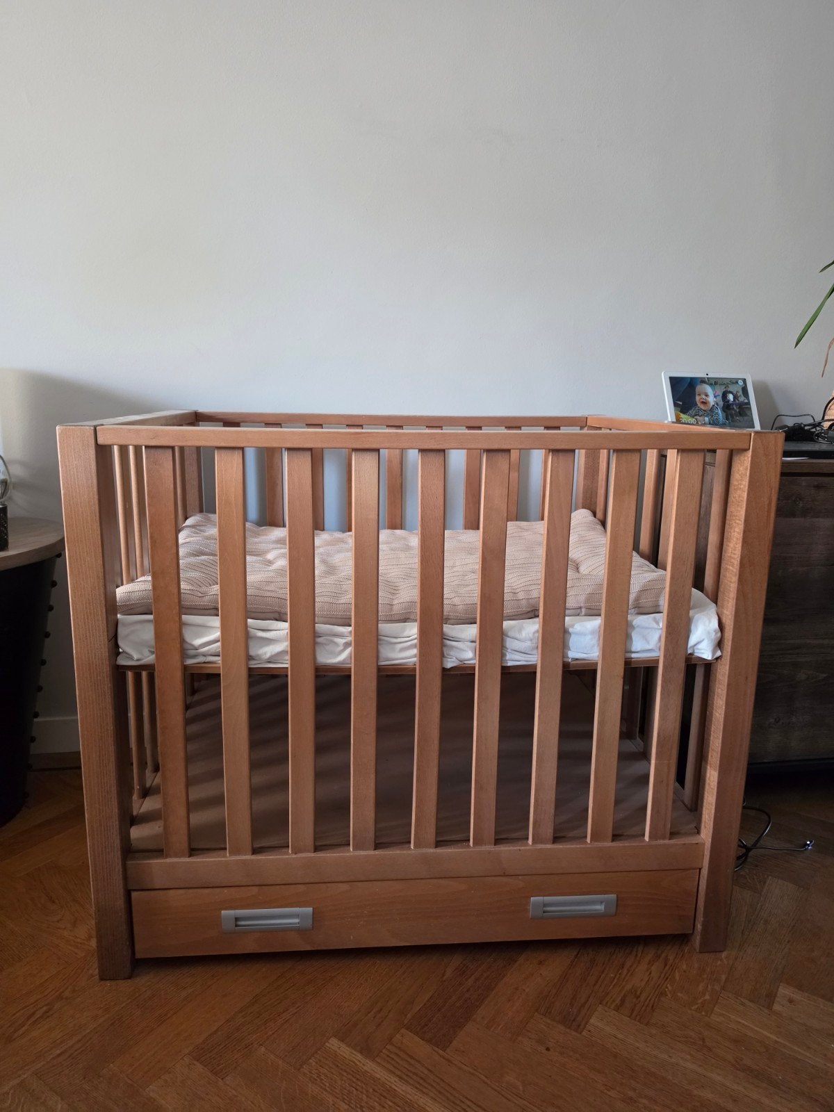 TWF Box inclusief Puck matras en Jollein boxkleed, Kinderen en Baby's, Boxen, Ophalen, Gebruikt, Vierkant, Boxkleed