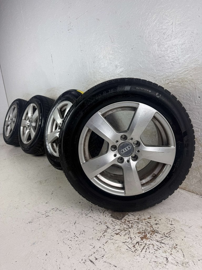 Originele Audi A4 A6 velgen 16" 5x112 winter 8mm Caddy Skoda, Niet ingevuld, Gebruikt, 16 inch, Banden en Velgen