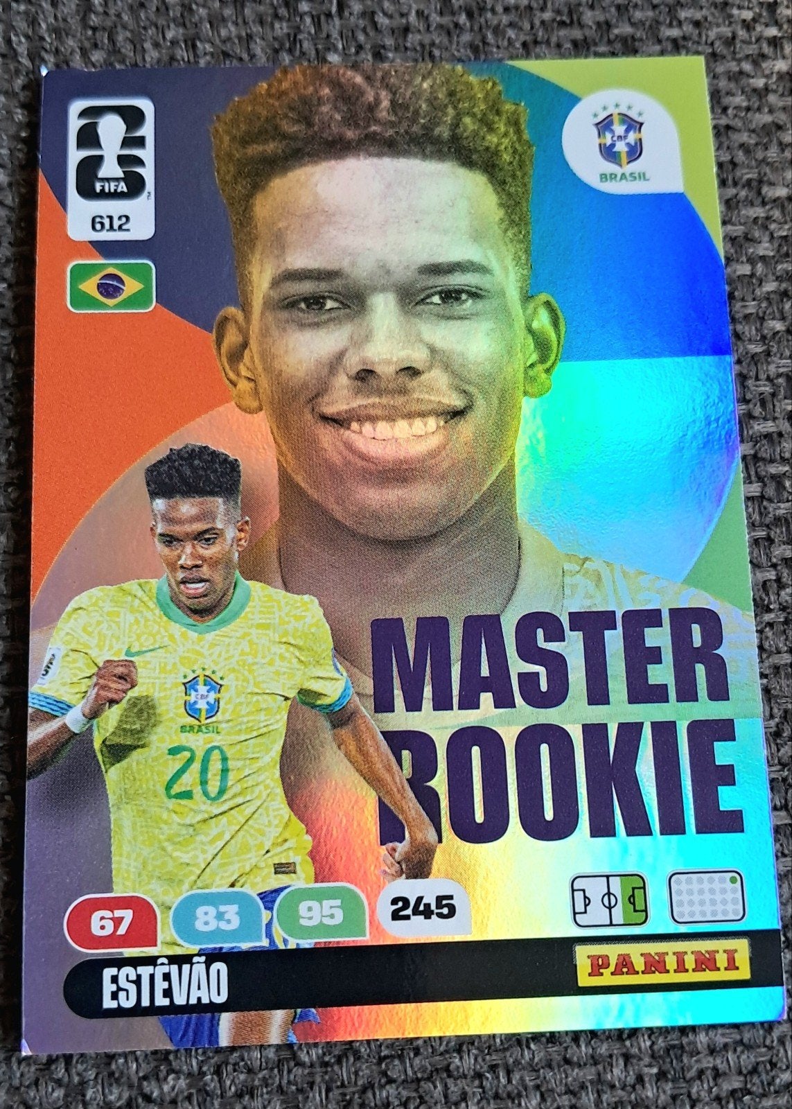 Estêvão Master Rookie Panini FIFA 365 Adrenalyn XL kaart, Ophalen of Verzenden, Zo goed als nieuw