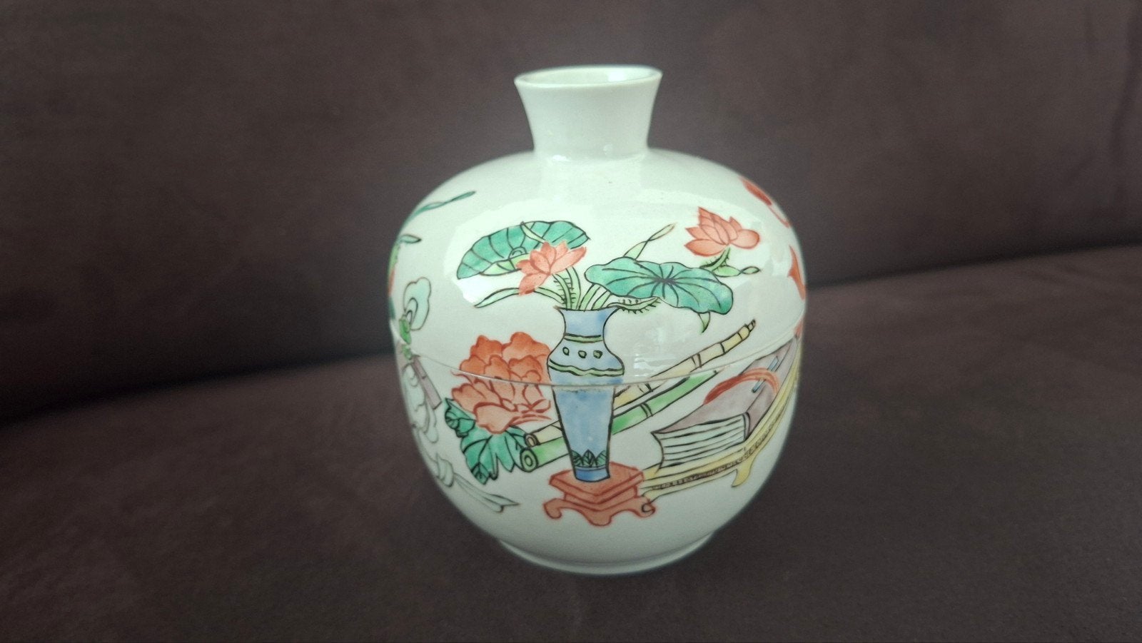 Chinese dekselpot familie rose, Antiek en Kunst, Antiek | Porselein, Ophalen of Verzenden