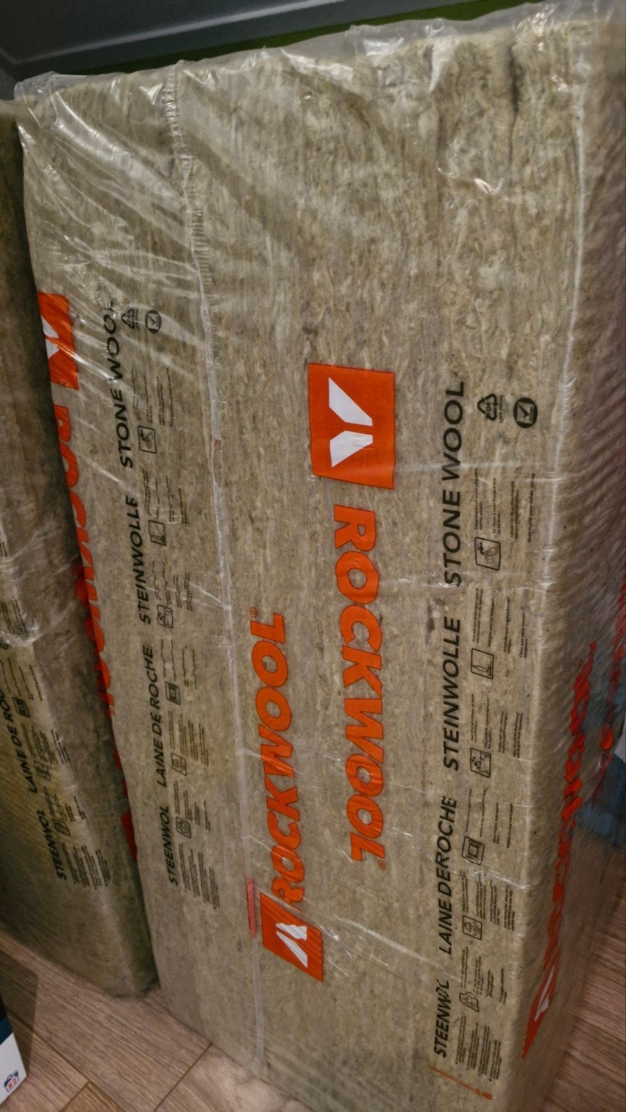 Rockwool steenwol isolatieplaten 100x60x4.5cm, Nieuw, Steenwol, 15 m² of meer, Vloerisolatie