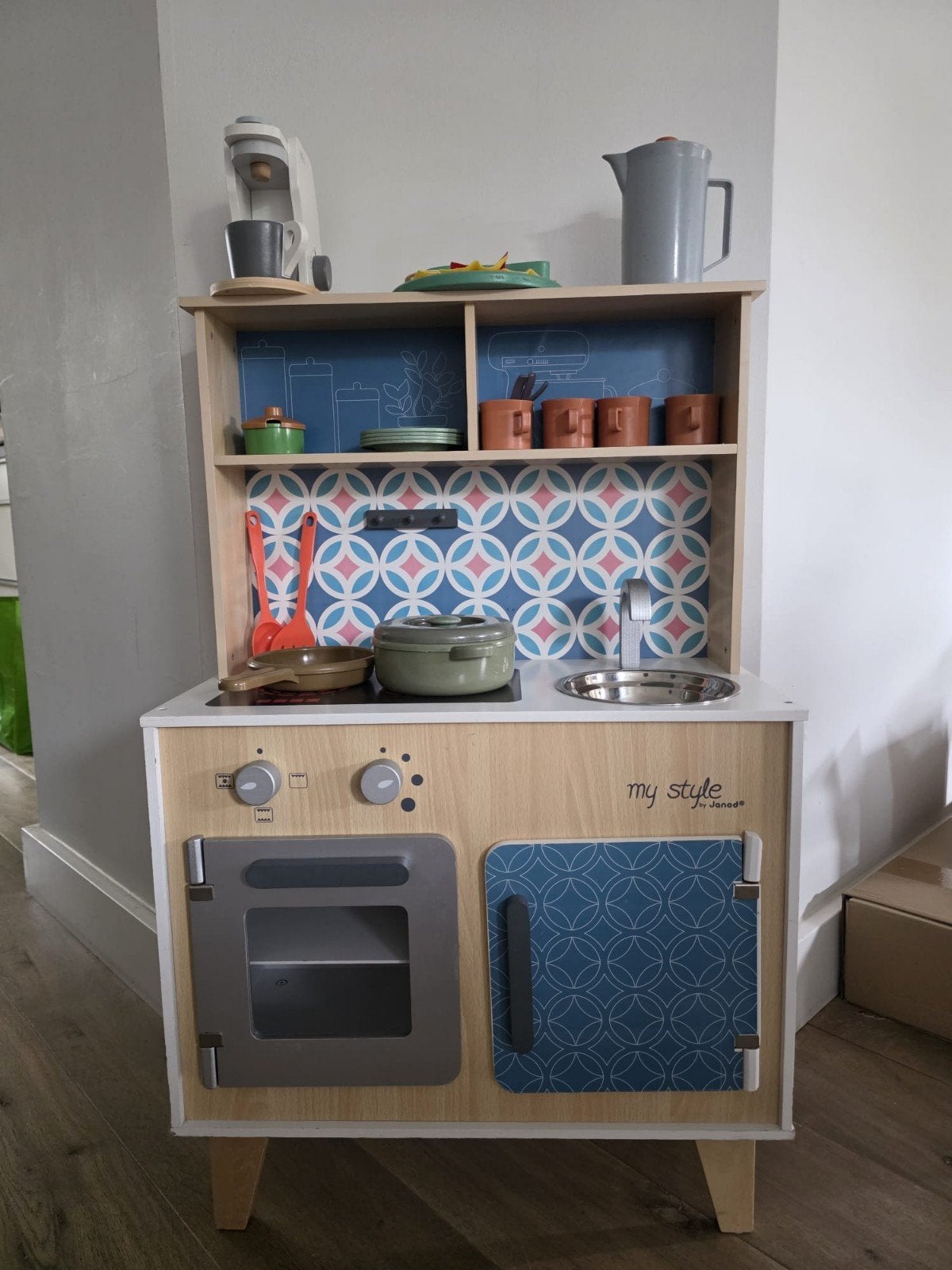 Leuke speelgoedkeuken van janod incl accessoires c, Ophalen, Gebruikt