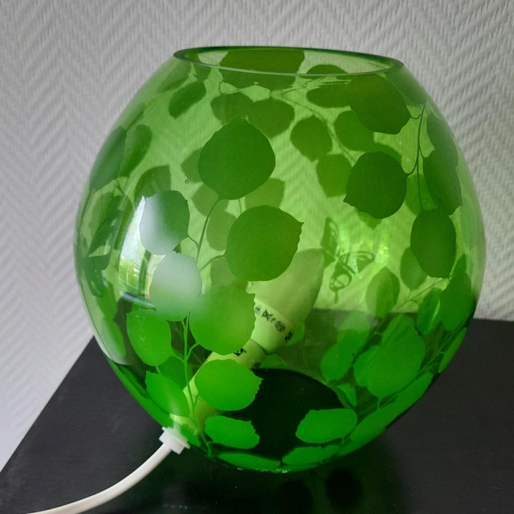 Tafellamp ikea knubbig, lees de beschrijving, Ophalen of Verzenden, Zo goed als nieuw, Glas
