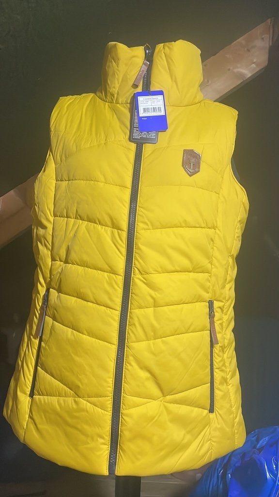 Nieuw! Gewatteerde Bodywarmer Geel - Unisex - Maat M & L, Ophalen of Verzenden, Nieuw, Overige maten, Geel