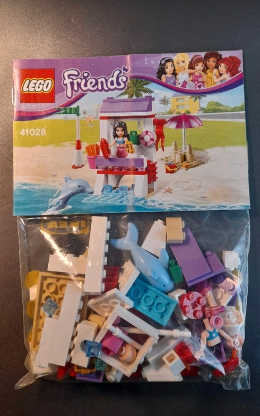 Lego Friends; kleine speelset strandwacht., Ophalen of Verzenden, Zo goed als nieuw