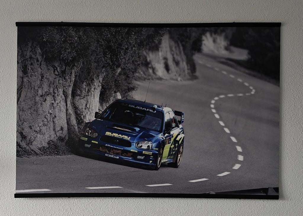 2x fotoafdruk van een SUBARU Impreza, Ophalen, Gebruikt, Rechthoekig Liggend, A1 t/m A3