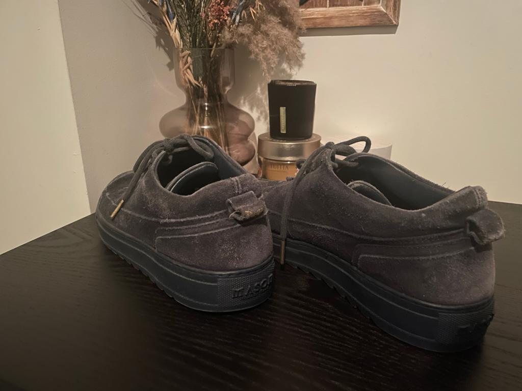 blauwe suède Mason Garments, Blauw, Ophalen of Verzenden, Sneakers of Gympen, Gedragen