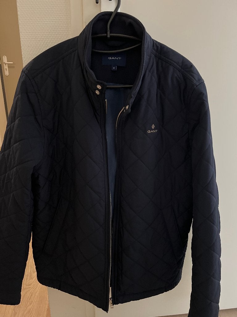 Gant Donsjas / Gewatteerde Jas Donkerblauw Maat M, GANT, Ophalen of Verzenden, Zo goed als nieuw, Maat 48/50 (M)