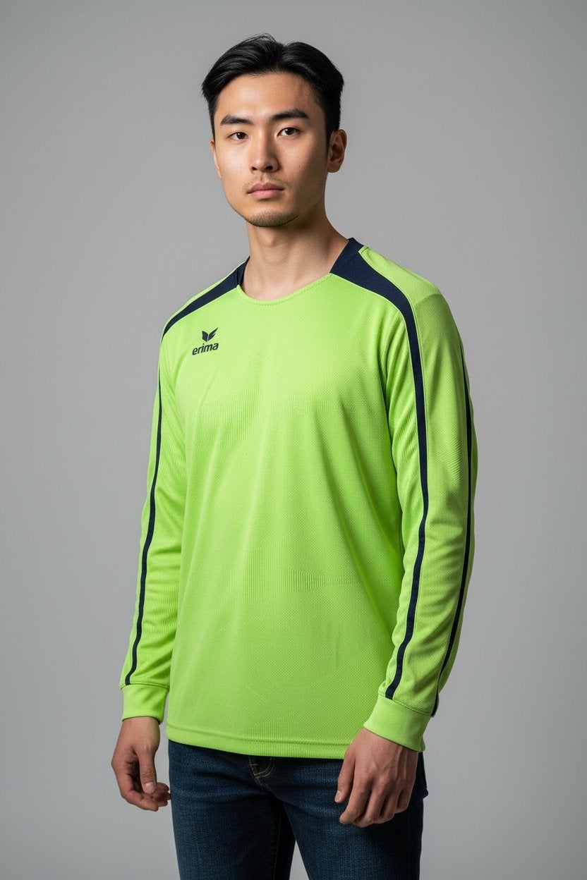 NIEUW Erima sportshirt lange mouwen - neon groen M, Ophalen of Verzenden, Nieuw, Maat 38/40 (M), Groen