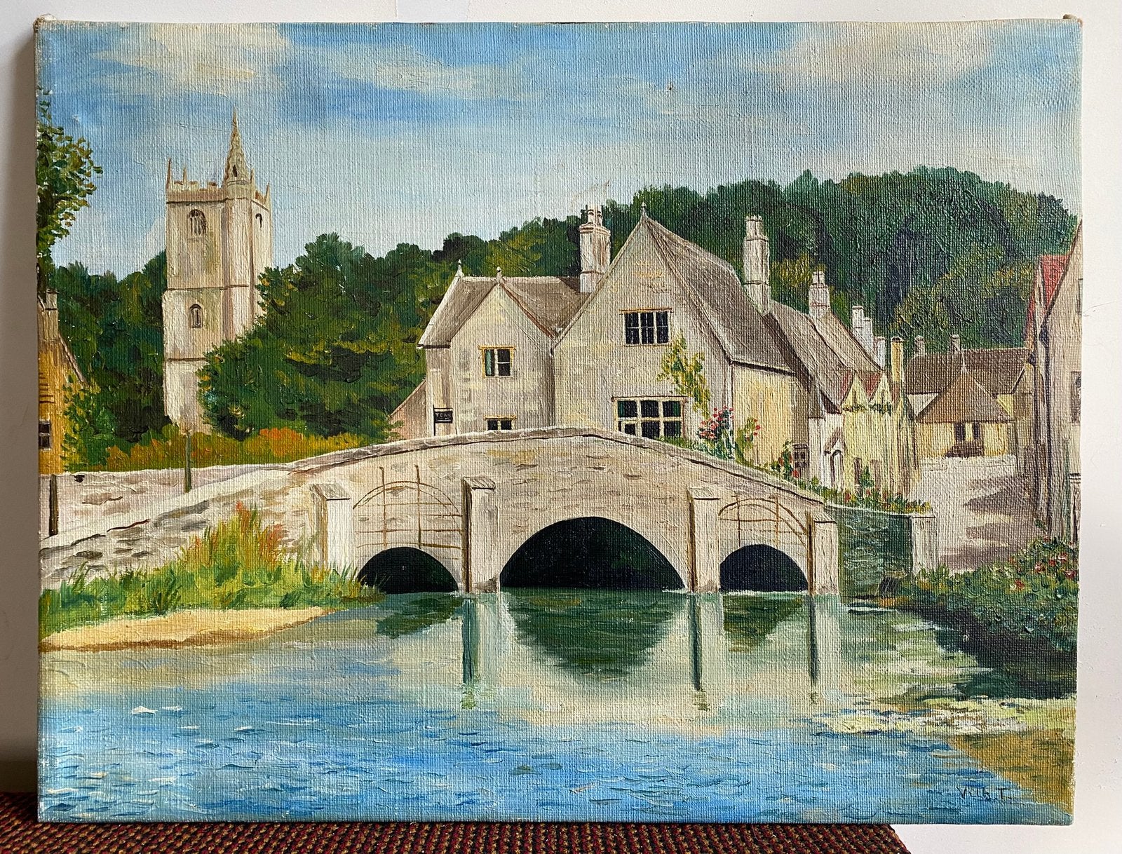 Schilderij van Castle Combe in de Cotswolds, Ophalen of Verzenden