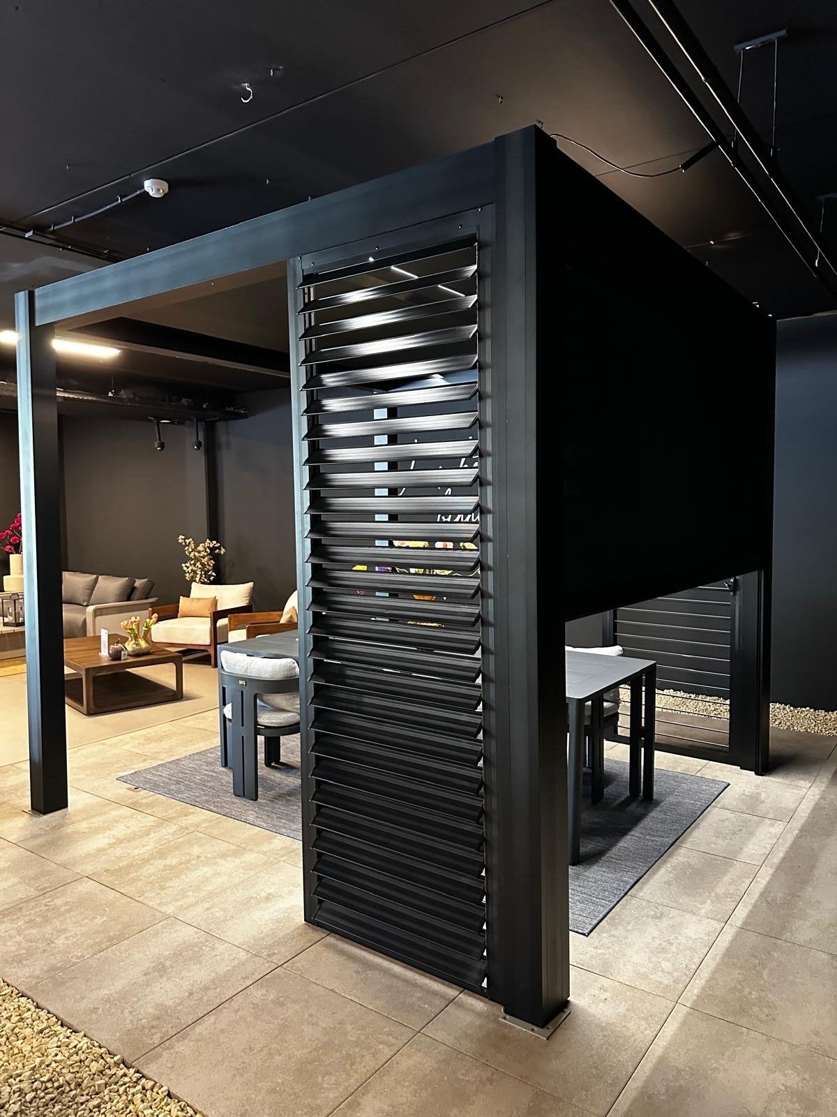 Luxe Aluminium Overkapping 3x3m – Zwart/Antraciet | OP=OP, Tuin en Terras, Ophalen, Nieuw, Veranda