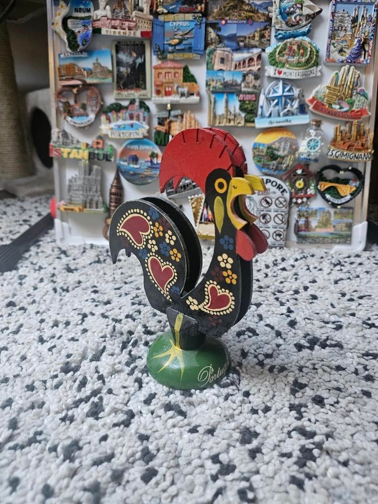 Bisschop van Barcelos haan - Portugees souvenir, Verzamelen, Beelden en Beeldjes, Zo goed als nieuw, Dier, Ophalen of Verzenden