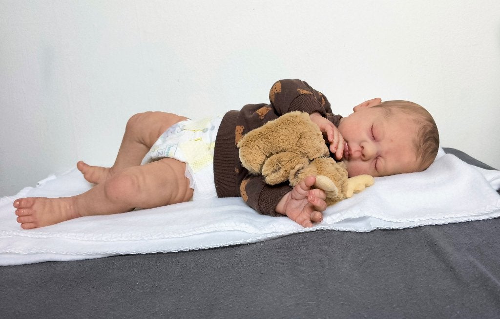 Reborn baby 🩵🩷, Ophalen of Verzenden, Zo goed als nieuw, Babypop, Levensecht of Reborn